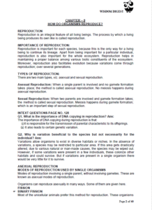 class x how do organisms reproduce